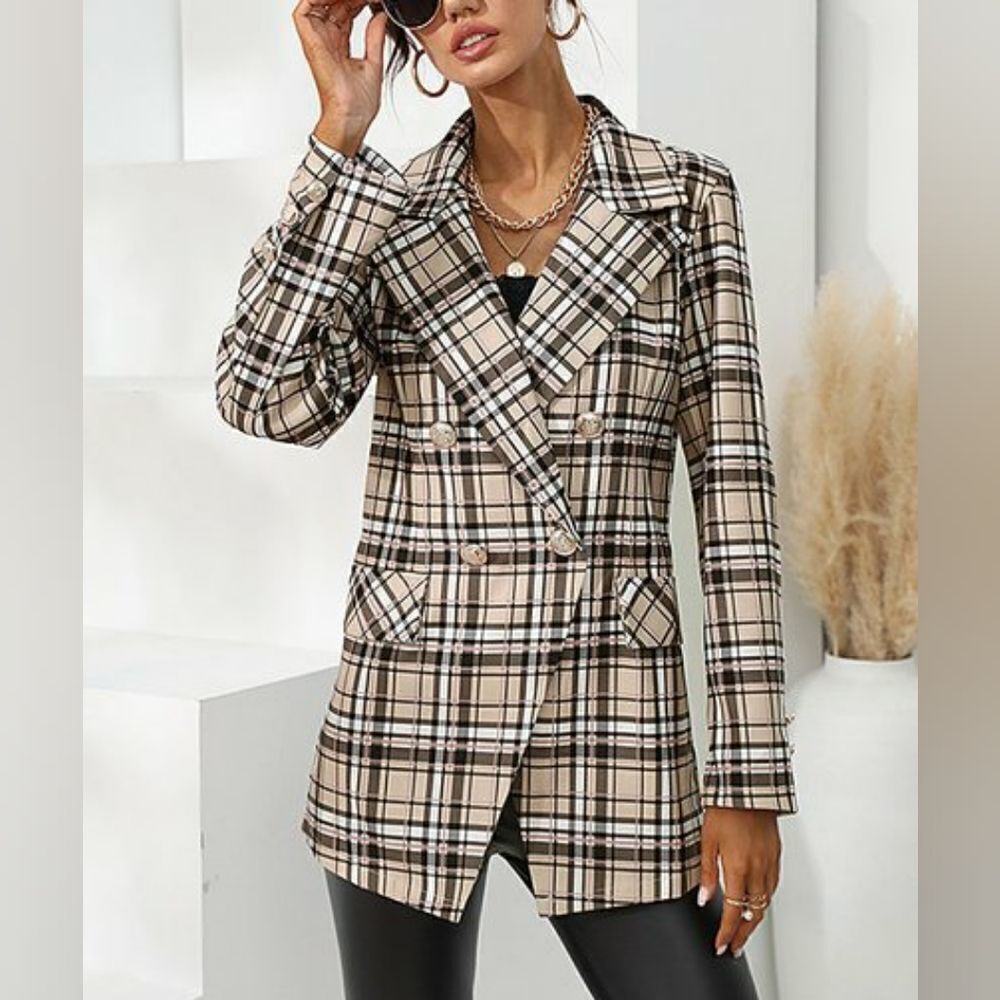 Suvimuga Plaid Blazer sz XL